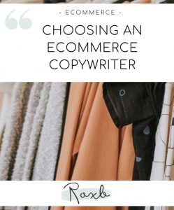 Choosing an Ecommerce Copywriter